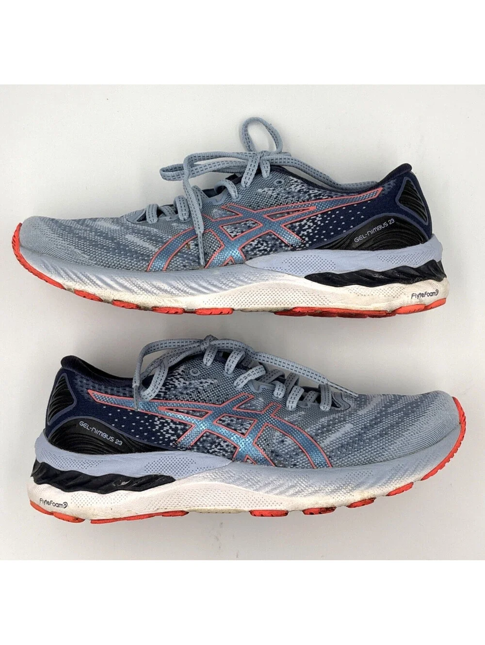 ASICS Gel Nimbus 23 Mist Blazing Coral Running Shoes Womens 7.5